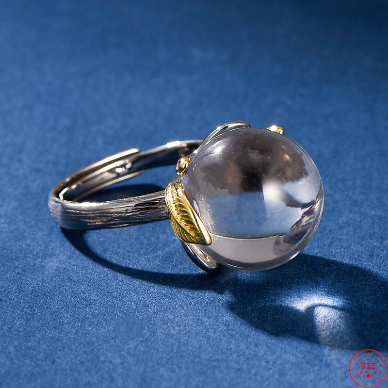 Vintage Fashion Ornaments - S925 Sterling Silver Inlaid Crystal Vintage