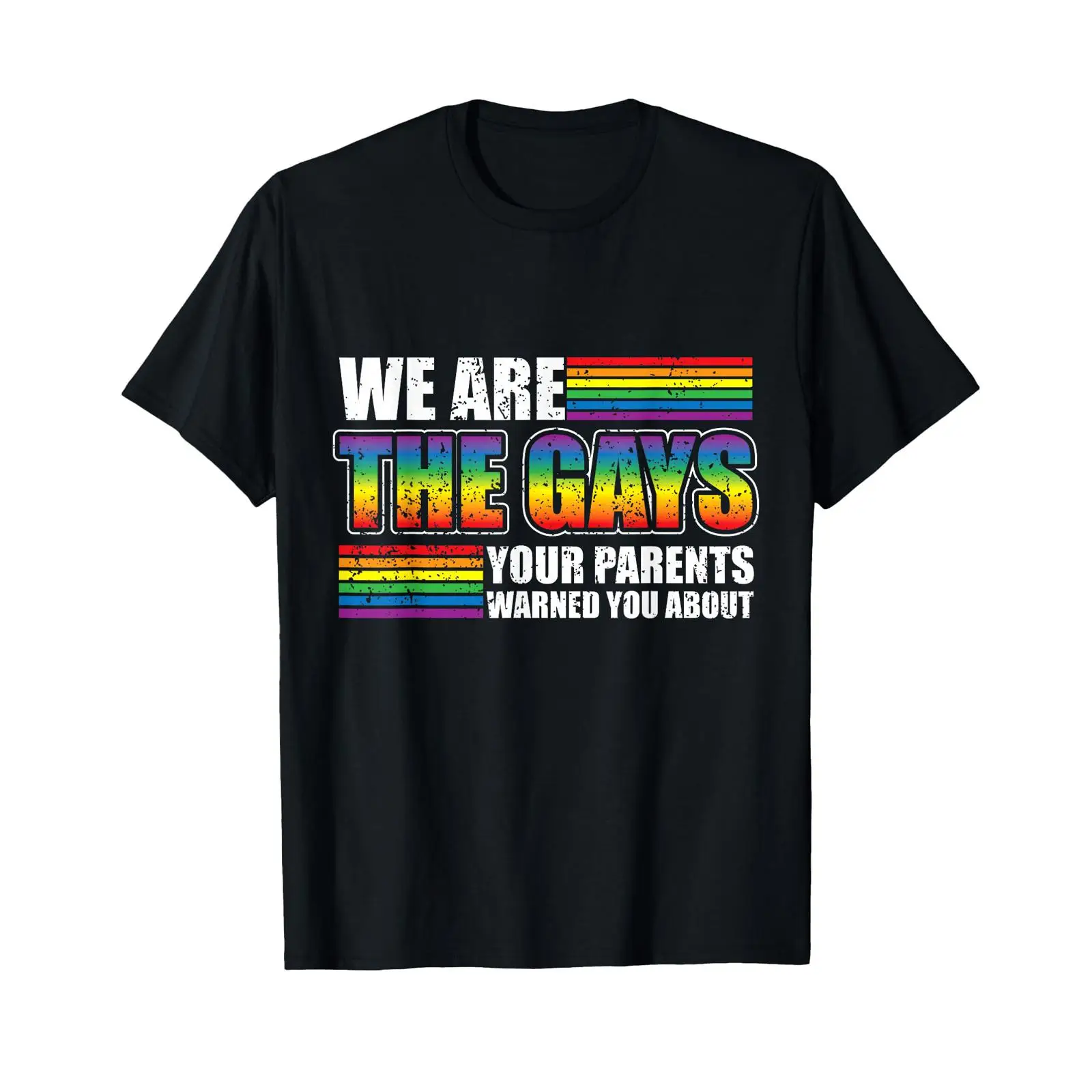 Vintage Queer Fashion - Funny Warning Pride Parade Rainbow Queer