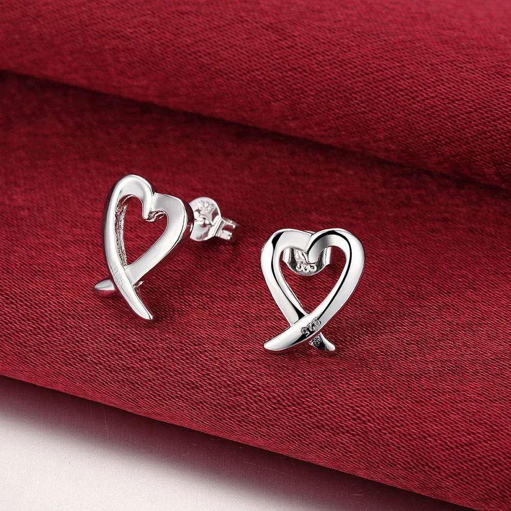 Charm 925 Sterling Silver Earr - Vintage Fashion Center 评论和价格