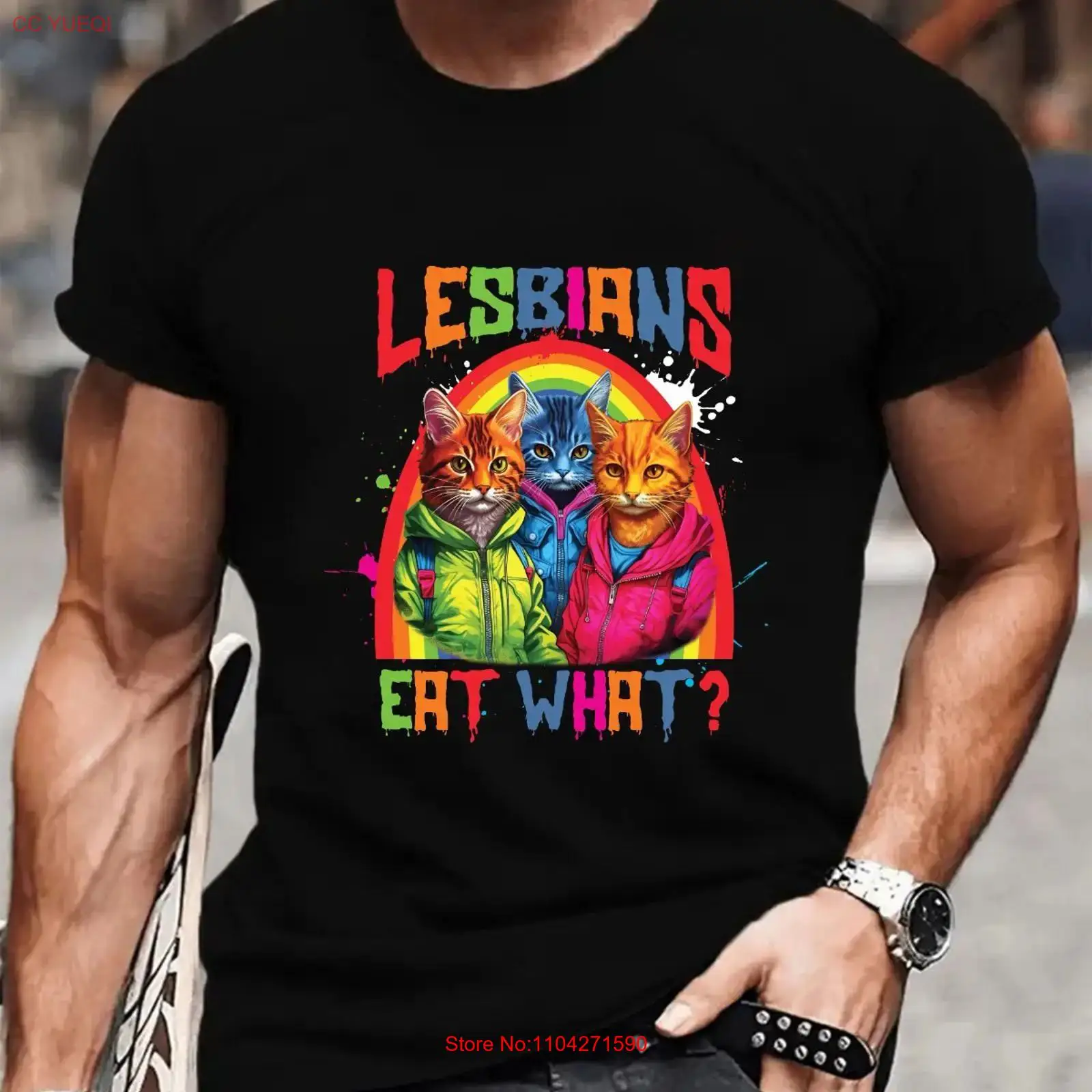 Bold Rainbow Lesbian TSHIRT Fu - Vintage Queer Fashion 评论和价格