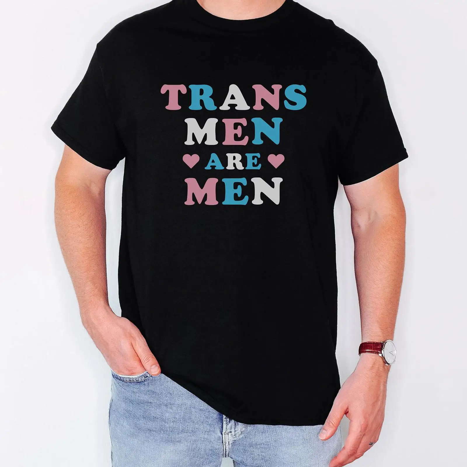 Trans Men Are T Shirt Pride LG - Vintage Queer Fashion 评论和价格