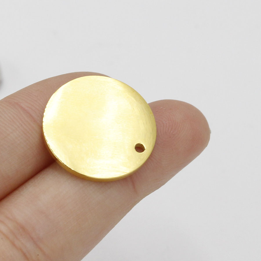 50pcs 8-30mm Gold Color Mirror - Vintage Fashion Tags 评论和价格