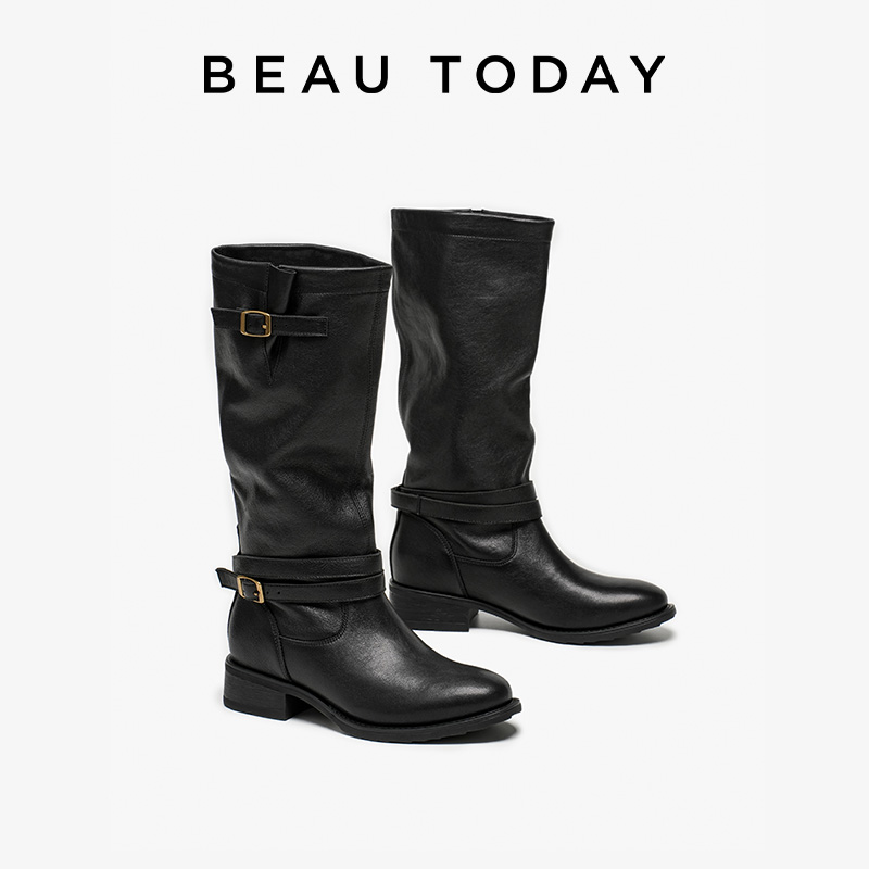 BEAUTODAY Long Boots Women She - Vintage Fashion Boots 评论和价格
