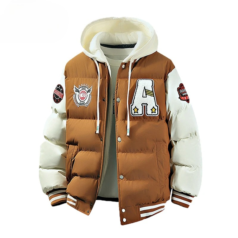 Plus 6XL Winter Men Outdoor Wi - Varsity Jacket Wool 评论和价格