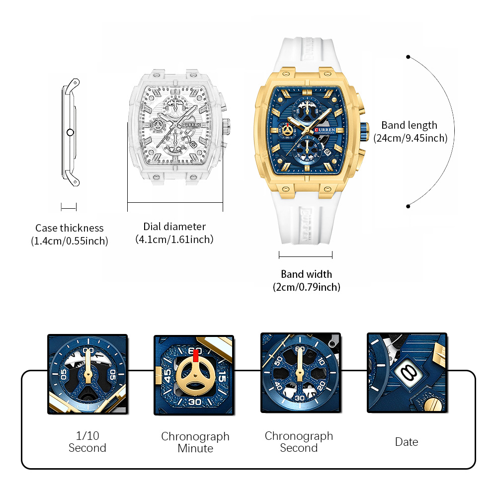 CURREN Luxury Vintage Watch fo - Vintage Fashion For Mens 评论和价格