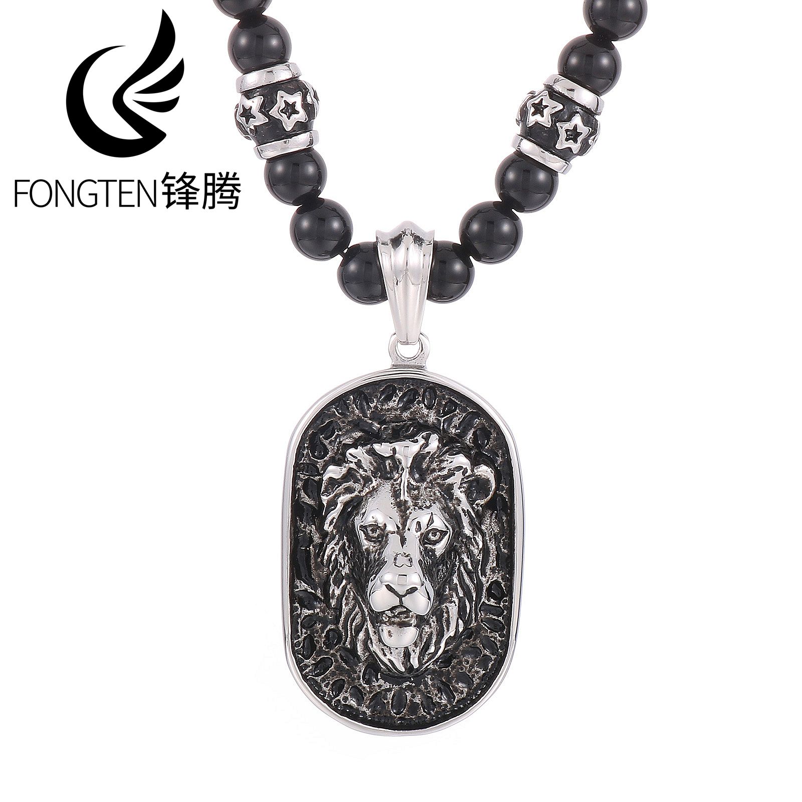 Fongten Mighty Lion Tag Stainl - Vintage Fashion Tags 评论和价格