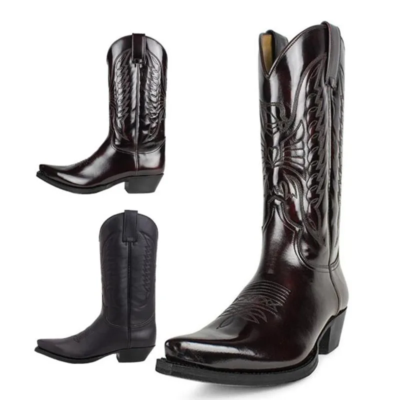 Cowboy Men Women Country Vinta - Vintage Fashion Boots 评论和价格