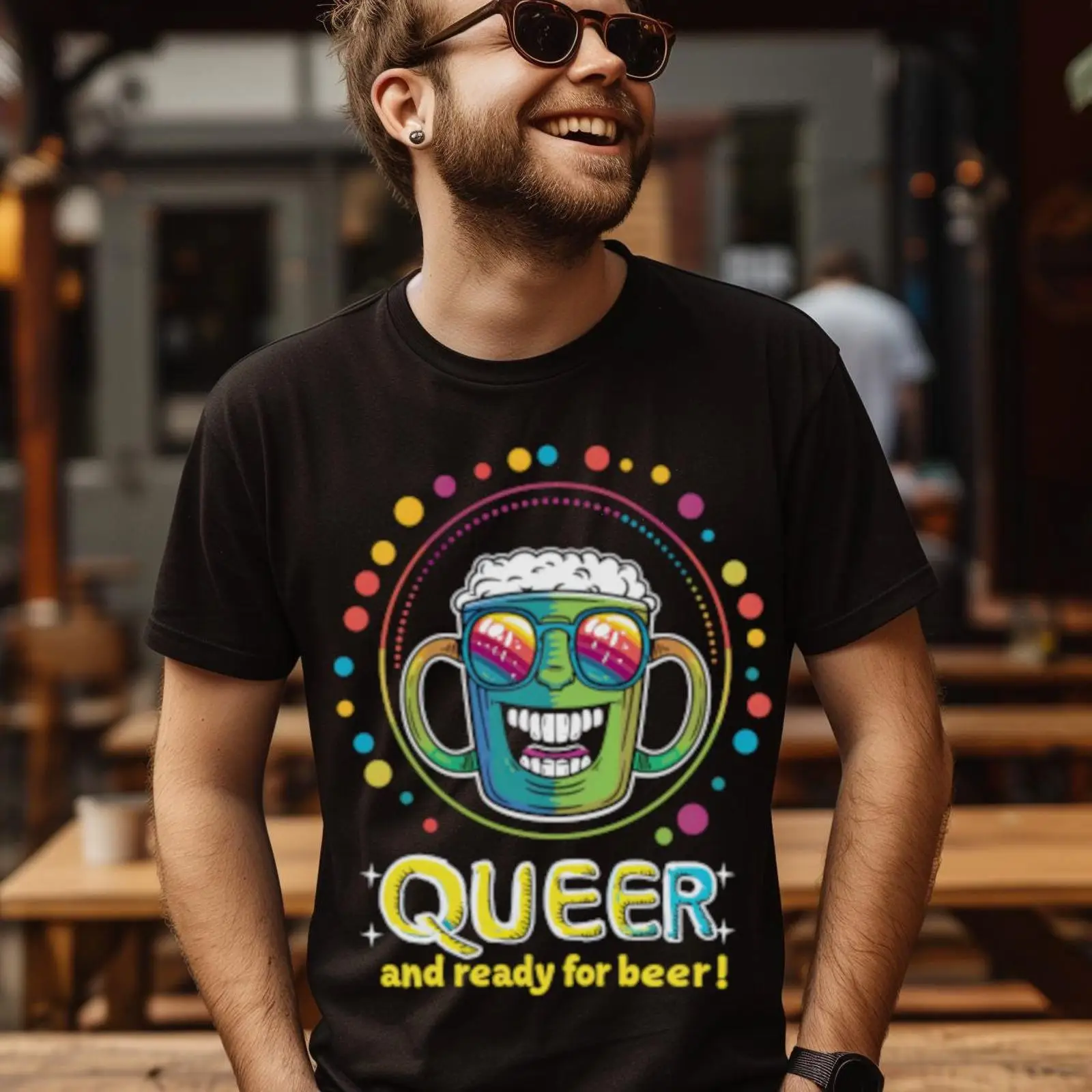 Queer And Ready For Beer Funny - Vintage Queer Fashion 评论和价格