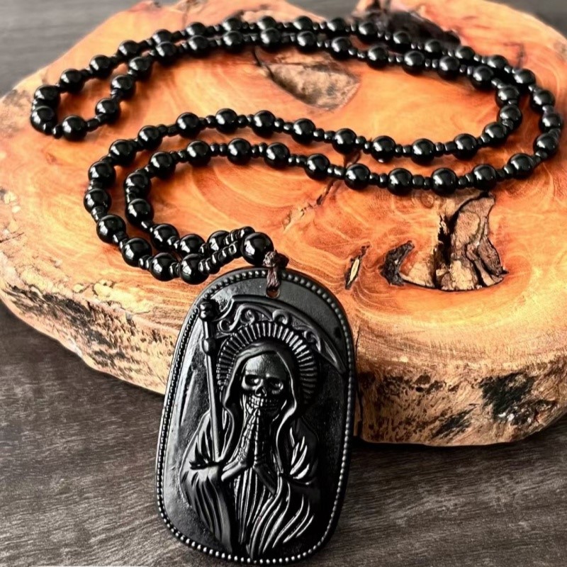 Santa Muerte Sculpture Dog Tag - Vintage Fashion Tags 评论和价格