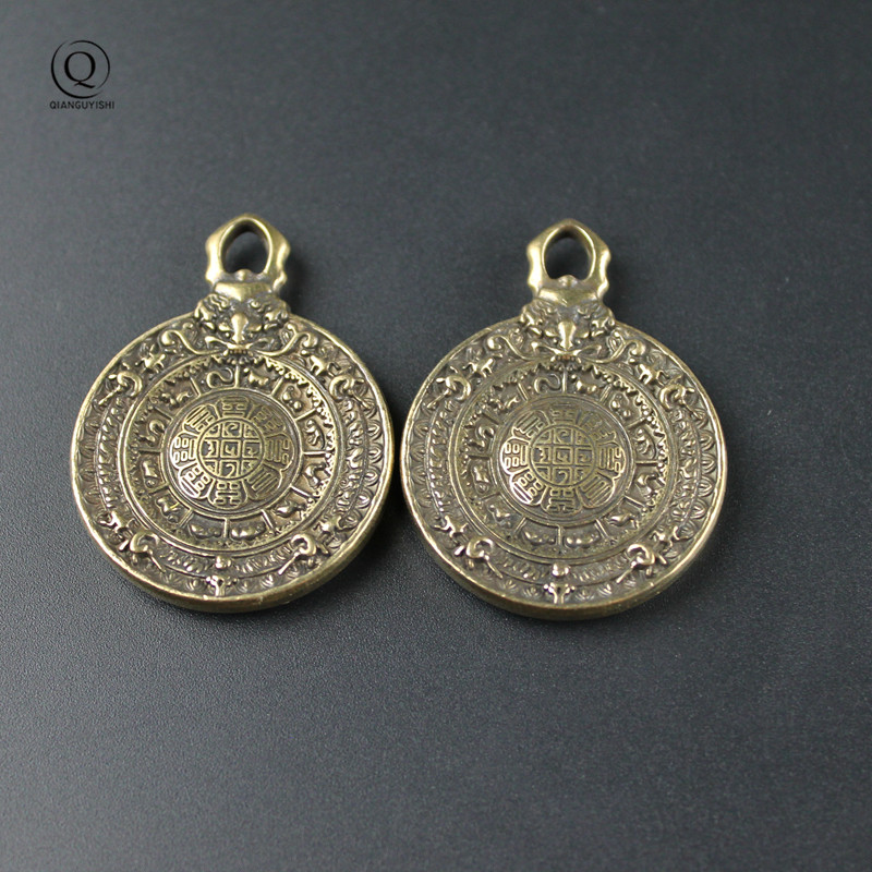 Vintage Brass Buddhist Tantra  - Vintage Fashion Tags 评论和价格