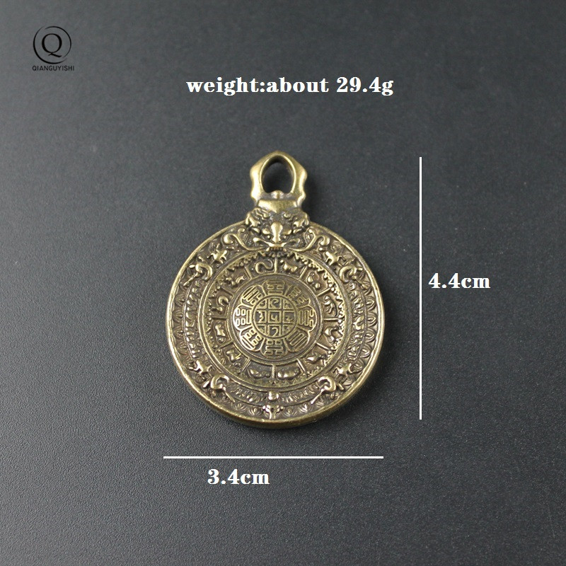 Vintage Brass Buddhist Tantra  - Vintage Fashion Tags 评论和价格