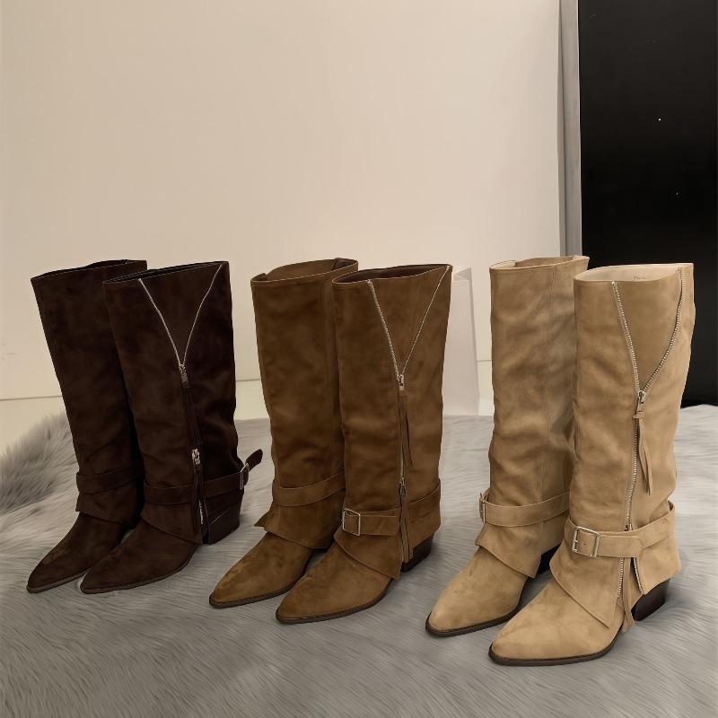Women's Boots Vintage Suede Le - Vintage Fashion Boots 评论和价格