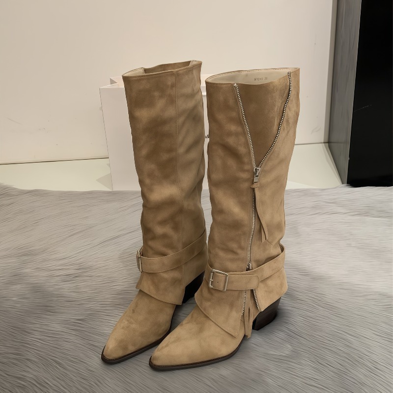 Women's Boots Vintage Suede Le - Vintage Fashion Boots 评论和价格