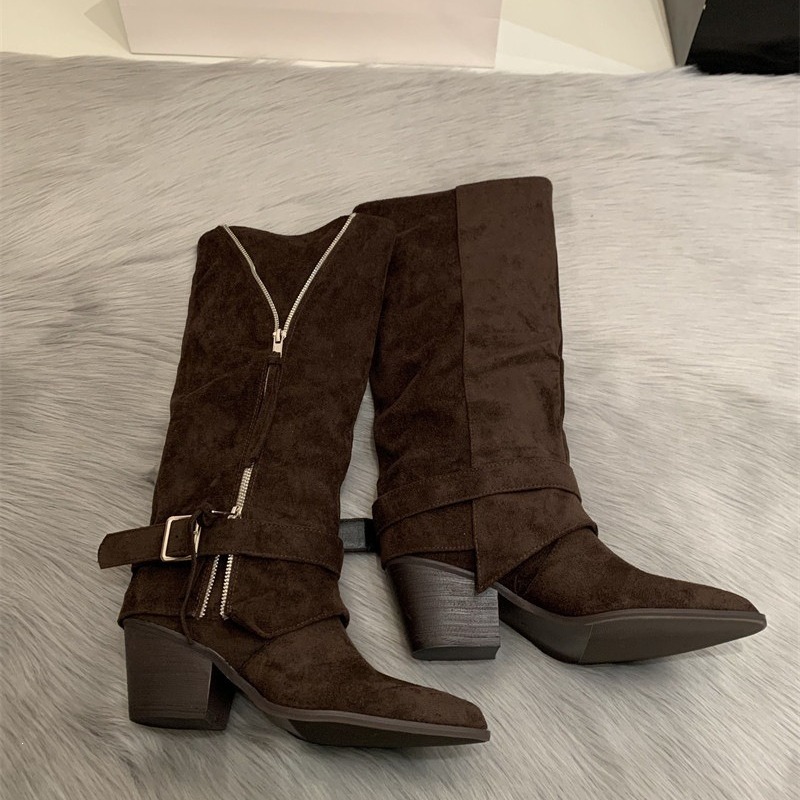 Women's Boots Vintage Suede Le - Vintage Fashion Boots 评论和价格