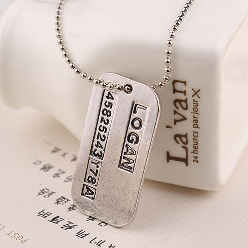 X Men Necklace Logan Hugh Jack - Vintage Fashion Tags 评论和价格