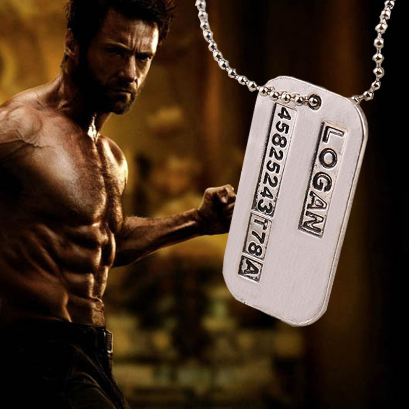 X Men Necklace Logan Hugh Jack - Vintage Fashion Tags 评论和价格