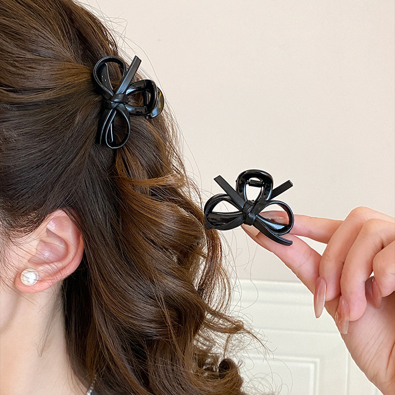 Vintage Leather Bow Small Hair - Vintage Fashion Ornaments 评论和价格