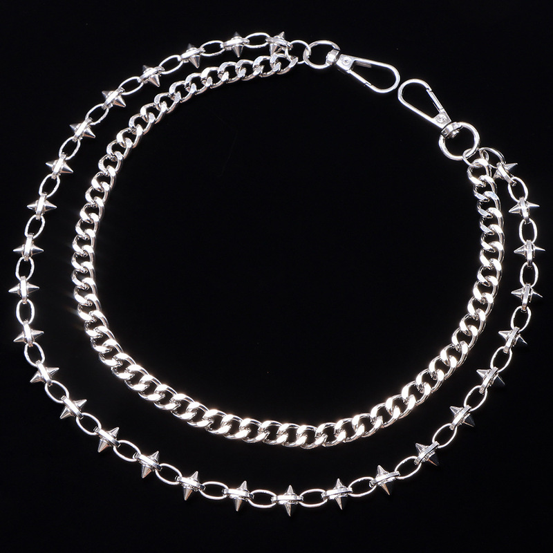 Dual Layer Metal Pants Chain S - Vintage Fashion Ornaments 评论和价格